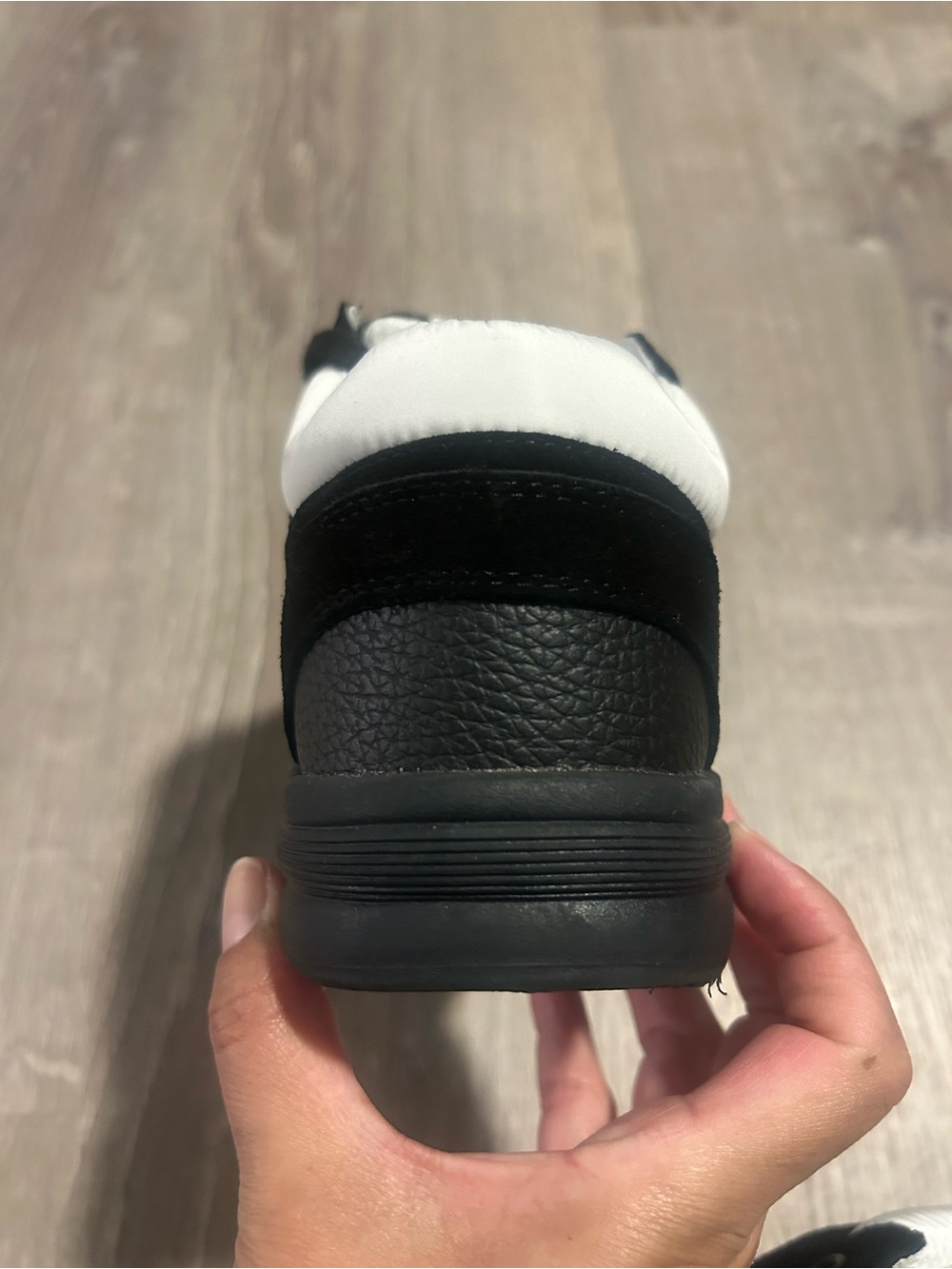 CHANEL Black, White & Brown Logo Sneakers - Picture 6 of 12